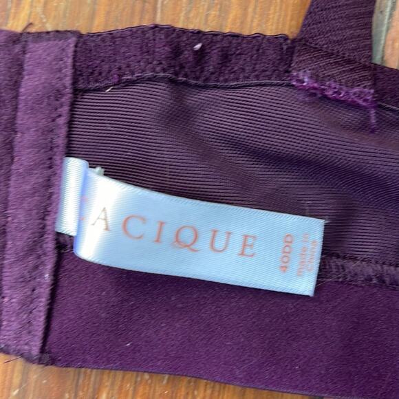 Cacique Lightly Lined Balconette underwire bra sz 40DD - Picture 5 of 6